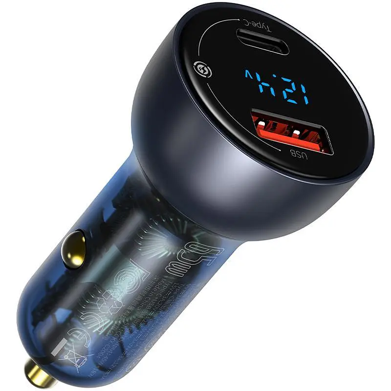 Автомобильное зарядное устройство Baseus Particular PPS 1USB + Type-C 65W + Cable Type-C/Type-C 1m TZCCKX-0G - фото 5