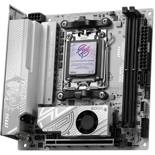 Материнська плата MSI MPG B850I EDGE TI WIFI sAM5 B850 2xDDR5 M.2 HDMI WiFi BT mITX - фото 3