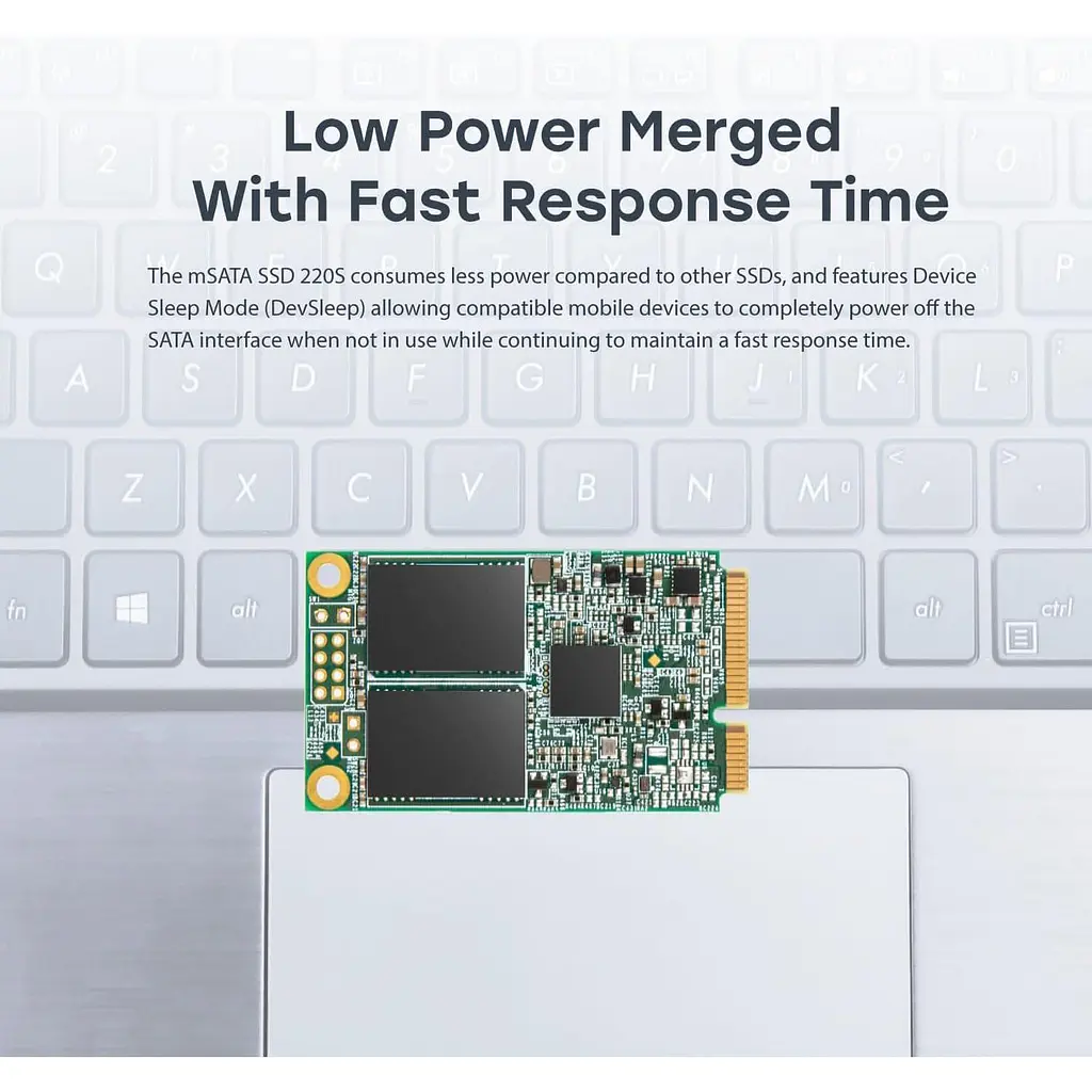 Накопитель SSD Transcend mSATA 128GB MSA220S 3D NAND DRAM-less (TS128GMSA220S) - фото 4