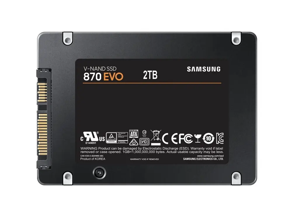 SSD накопитель Samsung 870 EVO 2TB (MZ-77E2T0B) - фото 3