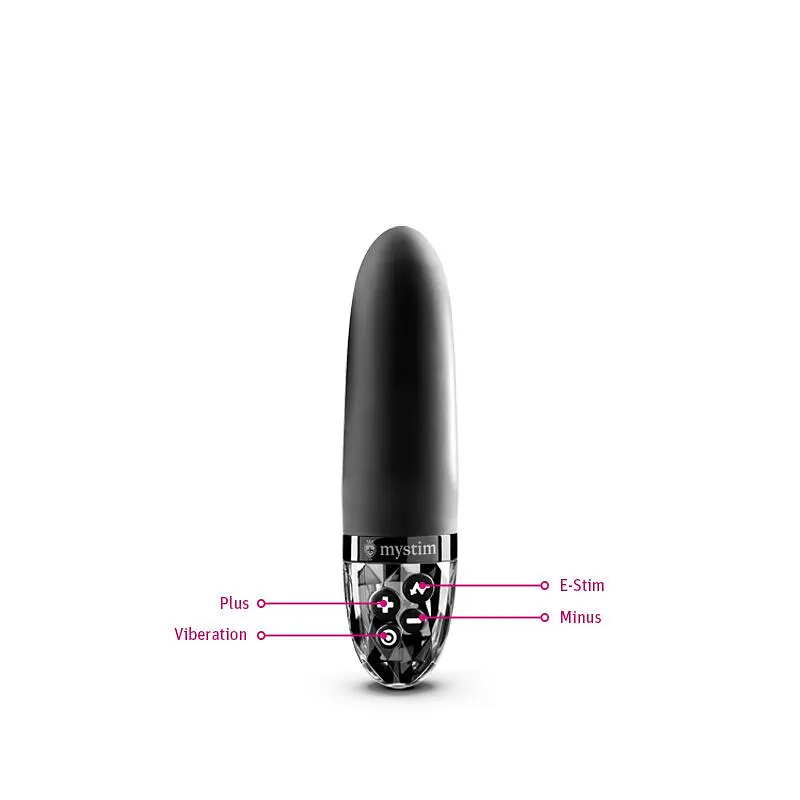 Вібратор з електростимуляцією Mystim Sleak Freak Black Edition - фото 5
