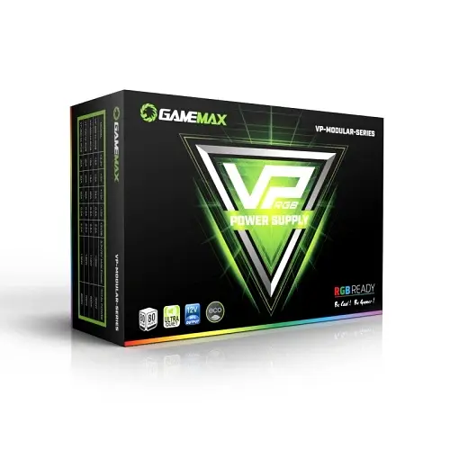 Блок живлення 500 Вт, VP-500 RGB, Black, напівмодульний GameMax teh0028889 - фото 9