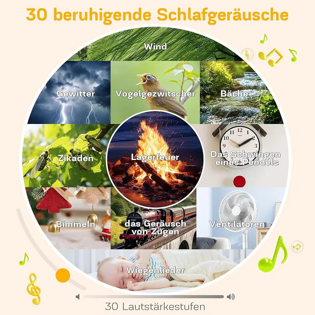 Будильник зі світанком MILFECH, 30 природних звуків, нічник, Wake Up Light - фото 7