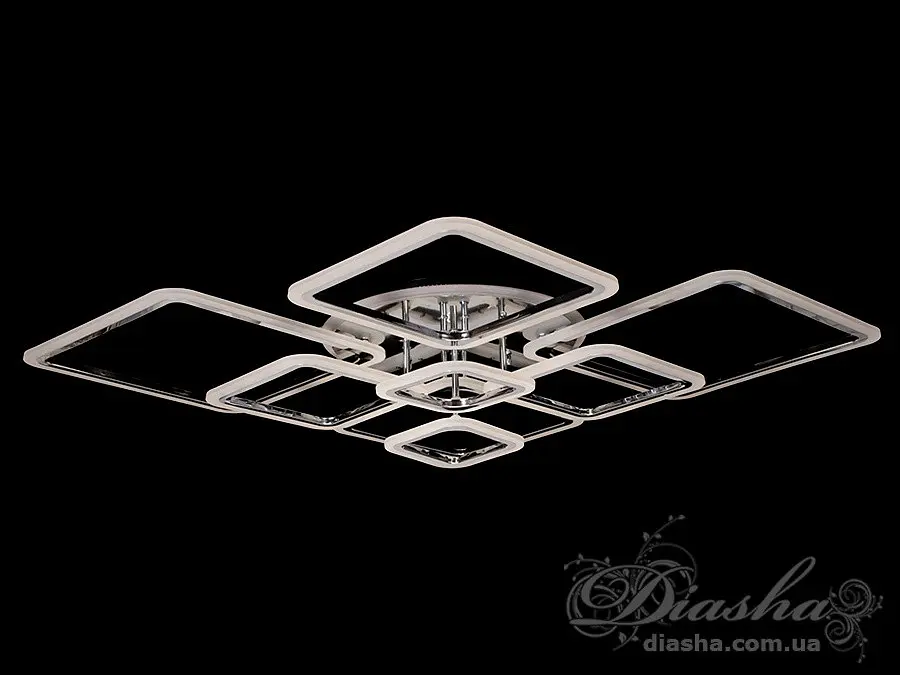 Люстра стельова LED Diasha A8160/8HR, 235W, 3200K-6500K, хром, хай-тек стиль - фото 2
