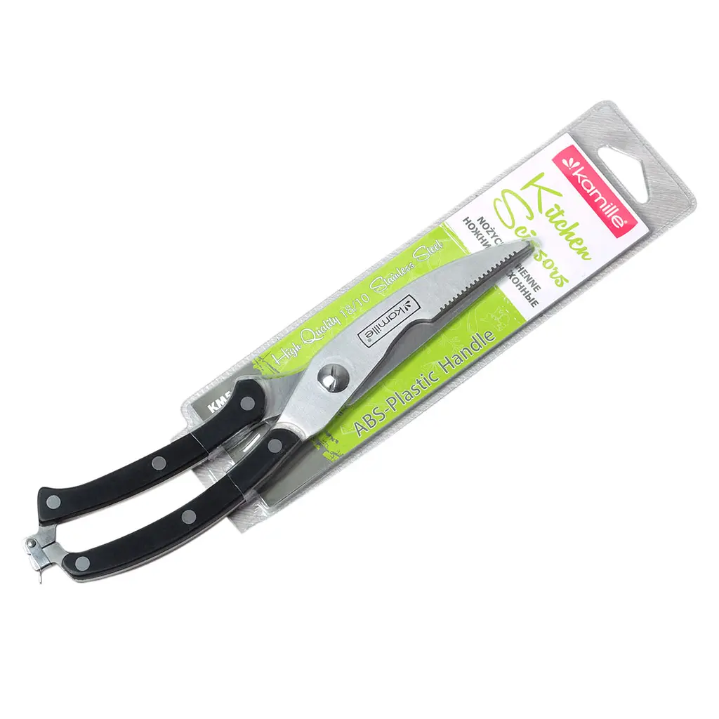Ножницы кухонные Kamille с нержавеющей стали и бакелитовыми ручками, 25 см (KM-5102) - фото 3