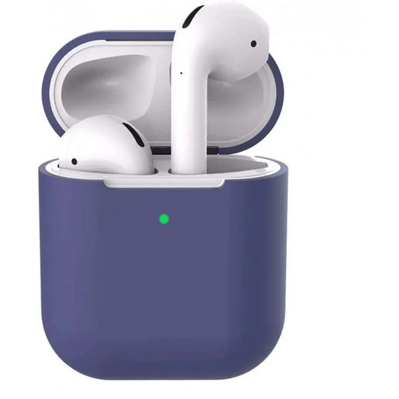 Чохол Apple для AirPods 2 New Silicone Case [Midnight Blue] [36519] - фото 2