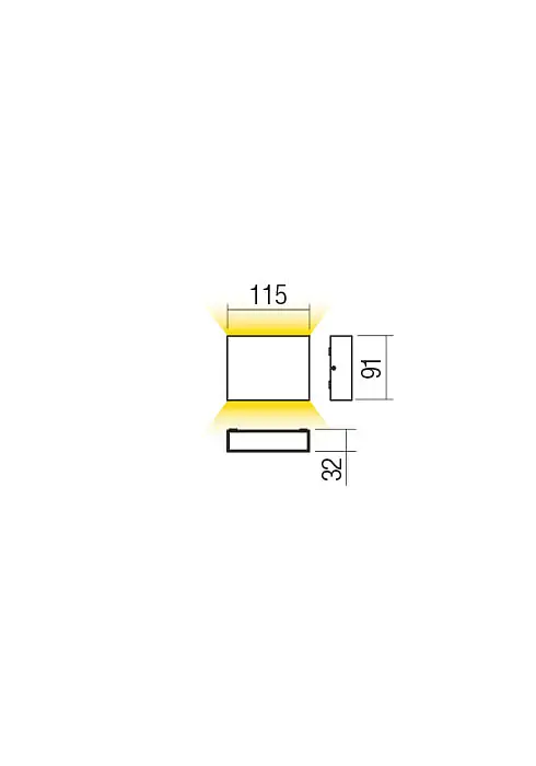 Бра вуличне KAMAL AP LED 4.4W IP54 DG 3000K (5.1.2) Redo 90376 - фото 2