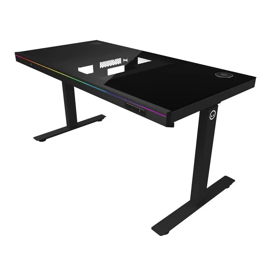 Геймерский стол Lorgar ELITE 90G Glass Black (LRG-DE90G) - фото 2