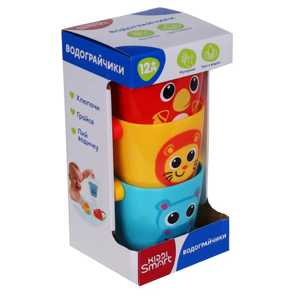 Іграшкові відерця Водограйчики Kiddi Smart 4332-KS для гри у ванній - фото 7