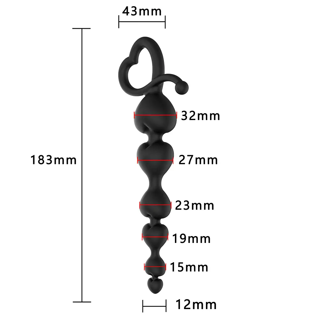 Анальний ланцюжок - Erospace Wild Play Anal Beads C2 - фото 8