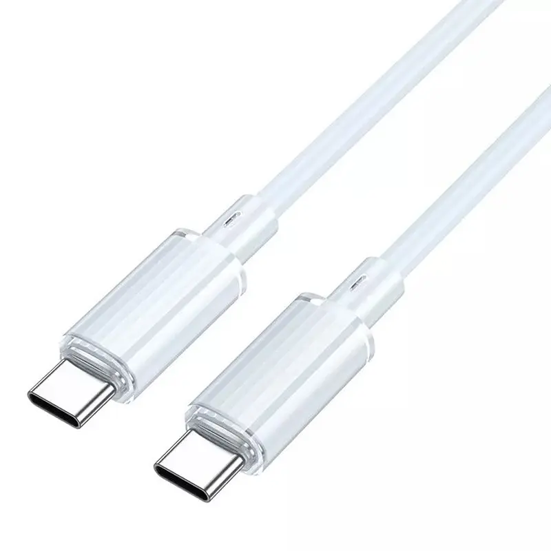 Дата кабель Borofone BX112 Lemon Type-C to Type-C 60W (1m) Blue - фото 3