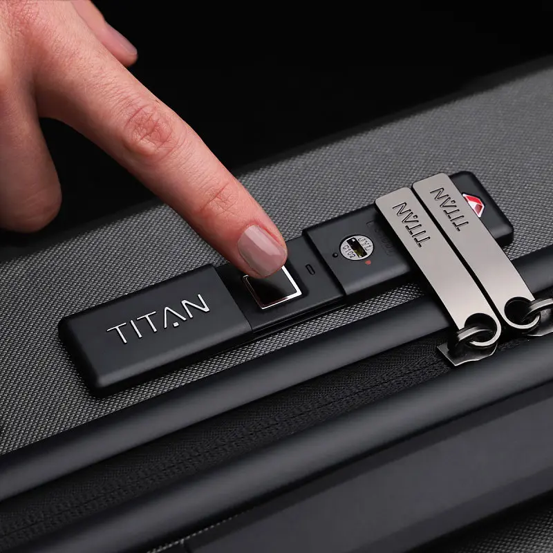 Валіза Titan X-Ray Pro на 4 колесах S з USB Atomic Steel (Ti700926-85) - фото 5