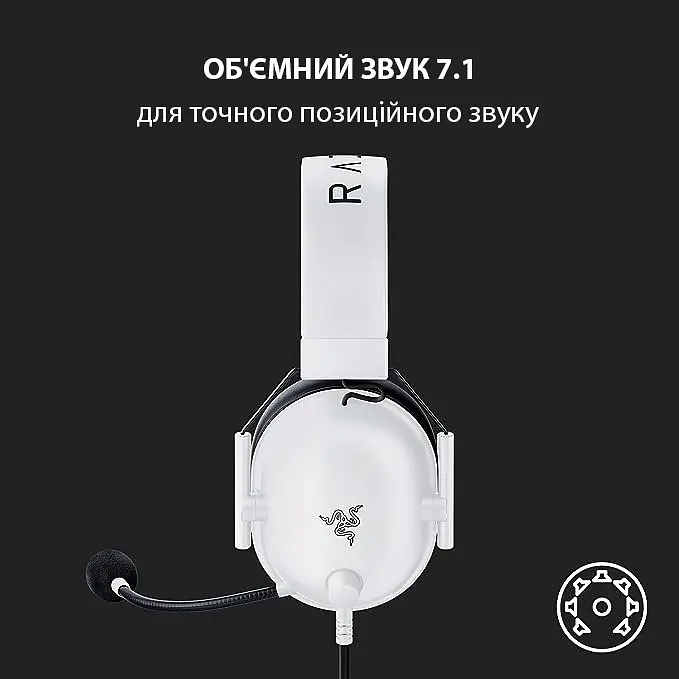Гарнітура Razer BlackShark V2 X Білий (RZ04-03240700-R3M1) - фото 10