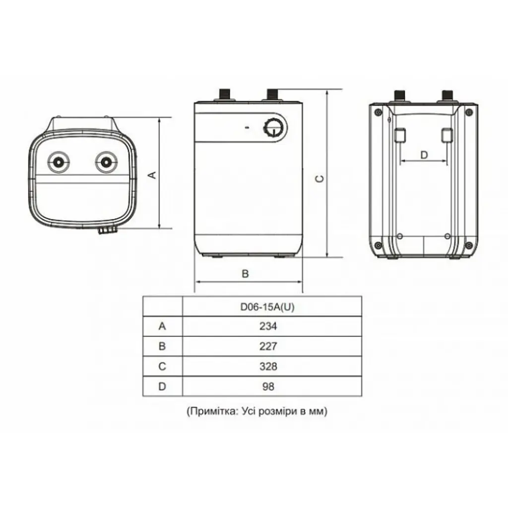 Водонагрівач Midea D06-15A(U) - фото 7