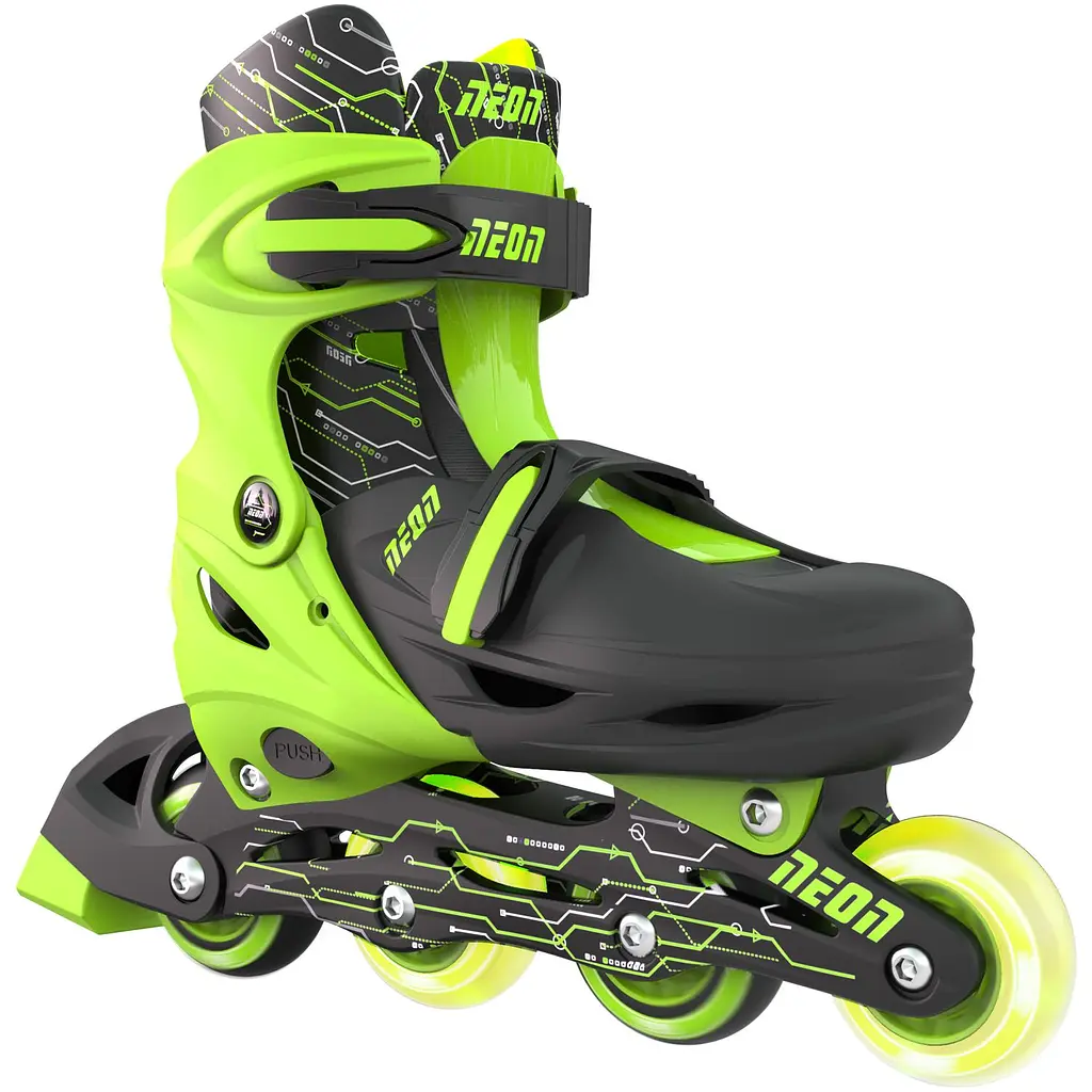 Роликові ковзани Neon Combo розмір 34-37 салатовий (NT10G4) - фото 2