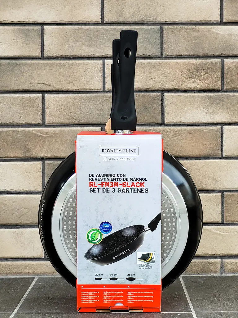 Набор сковородок 3шт Royalty Line RL-FM3M-BLACK - фото 4