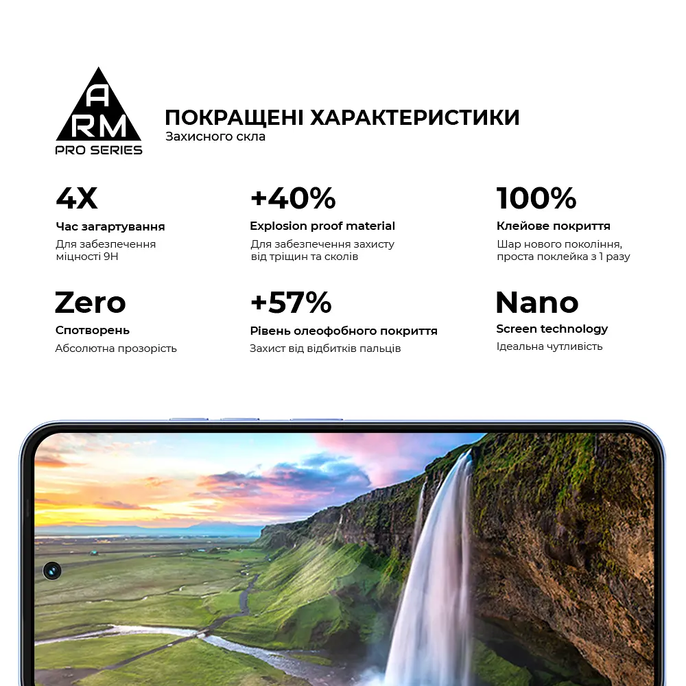Захисне скло на TECNO Spark Go 2 4G (KM4)/40 4G з олеофобним покриттям, Pro, повне проклеювання, антистатичний і пиловідштовхуючий шар, 9H, самоклеючеся, 2.5D, на весь екран, антистатичний клей, ArmorStandart (ARM87297) - фото 5