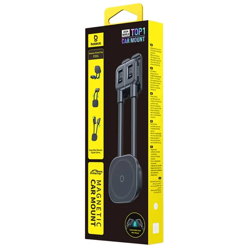 Автотримач Baseus PrimeTrip C03s Magnetic Stick-on (C00137) Cosmic Black - фото 2