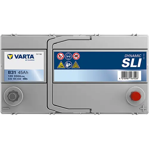 Акумулятор Varta Dynamic SLI 12В 45Аг 330А (EN) R+ (545155033) - фото 4