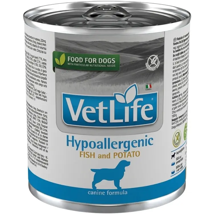 Дієтичний вологий корм для собак Farmina Vet Life Hypoallergenic Fish & Potato при харчовій алергії з рибою та картоплею 300 г - фото 2