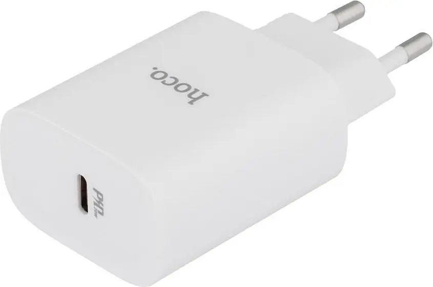 Мережевий зарядний пристрій Hoco N14 PD 20w White (745026) [81006] - фото 4