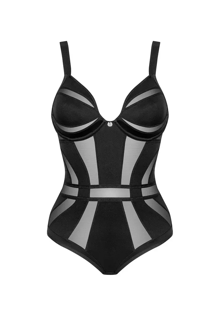 Боди Obsessive Chic Amoria XS/S черный - фото 5