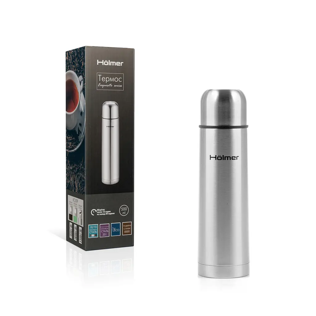 Термос Holmer TH-00500-SS Exquisite 500 мл серый (TH-00500-SS Exquisite) - фото 8