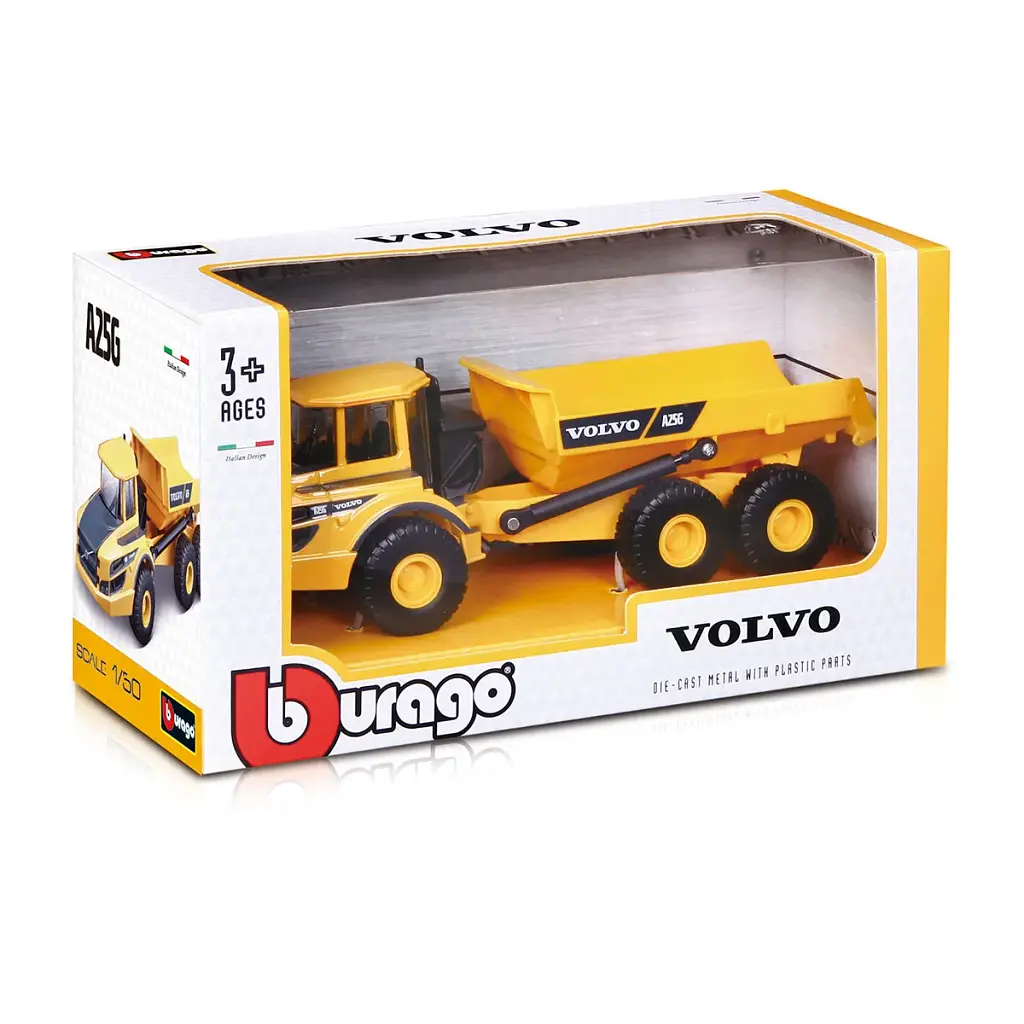 Спецтехніка Bburago Самоскид Volvo A25G серії Construction (18-32085) - фото 3