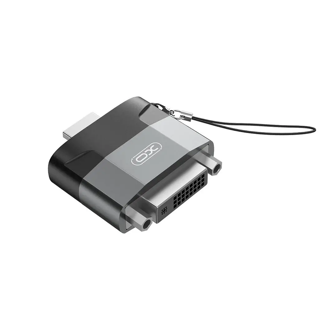 Адаптер XO HDMI-DVI (M/F) Чорний/Сірий (GB013-HDMIDVI.tranish) - фото 2