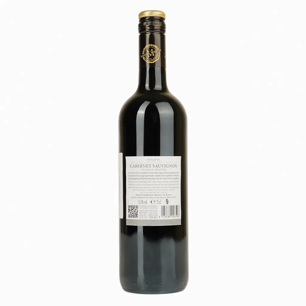 Вино Marcel Martin Cabernet Sauvignon червоне сухе 13% 0.75 л - фото 3