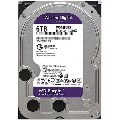 Жорсткий диск Western Digital 3.5 Purple 6Tb (WD60PURZ) Б/в - фото 2