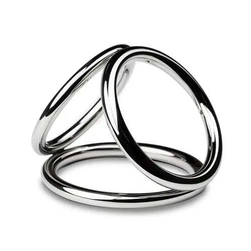 Потрійне ерекційне кільце Sinner Gear Unbendable Triad Chamber Metal Cock and Ball Ring Large