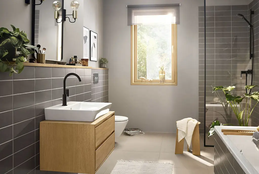 Змішувач для умивальника Hansgrohe Rebris E з донним клапаном matt black 72576670 - фото 3