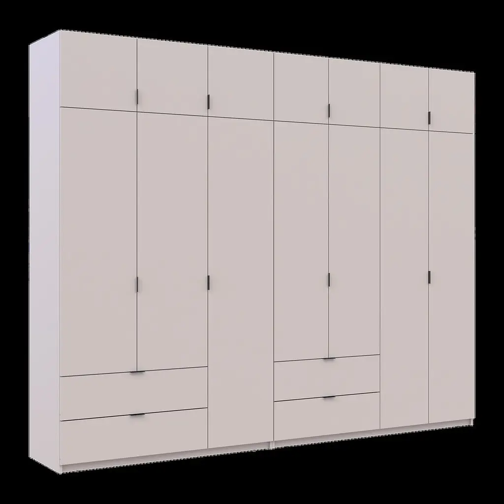 Розпашна Шафа для одягу Doros Лукас Кашемір 3+4 ДСП 295х50х240 (42005124) - фото 6