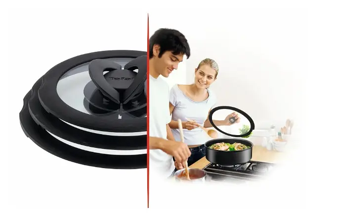 Tefal Кришка скляна Ingenio 24 см скло силікон - фото 9