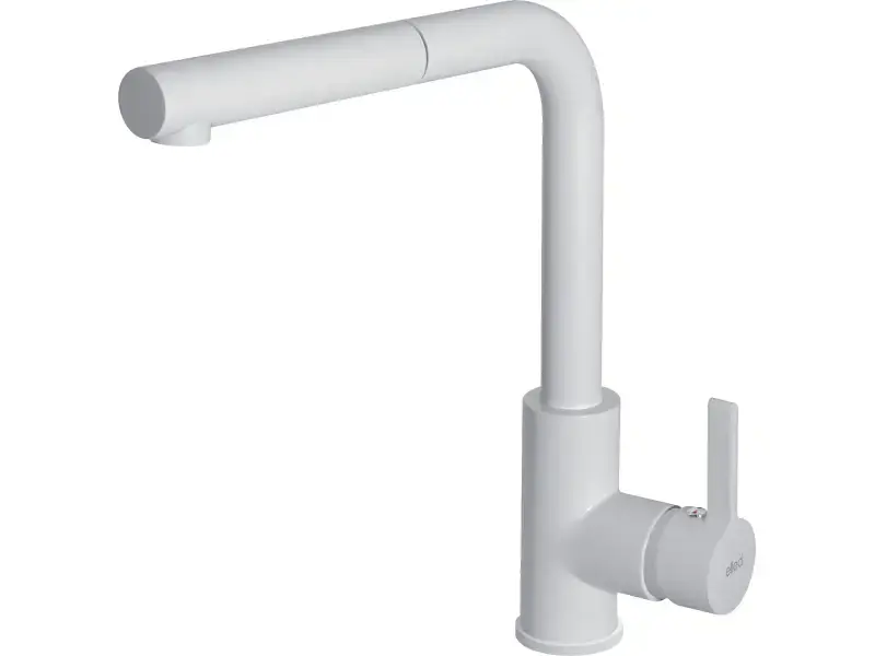 Змішувач для кухонної мийки Elleci Shell Plus Bianco 68