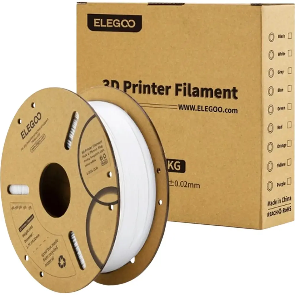 Філамент для 3D-принтерів Elegoo PLA 1kg White (50.203.0039) [170821] - фото 2