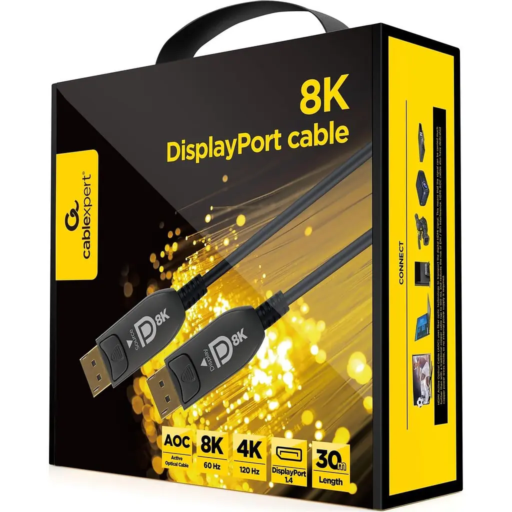 Кабель Cablexpert DisplayPort-DisplayPort V 1.4 30 м (CC-DP8K-AOC-30M) - фото 2