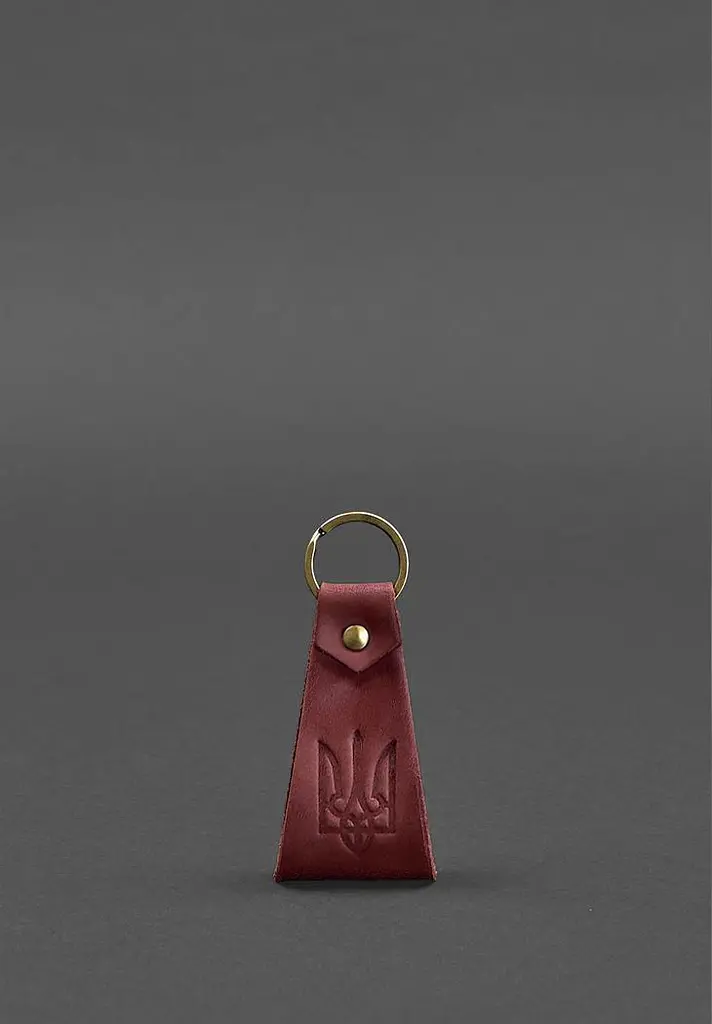 Кожаный брелок с гербом Украины - фото 7