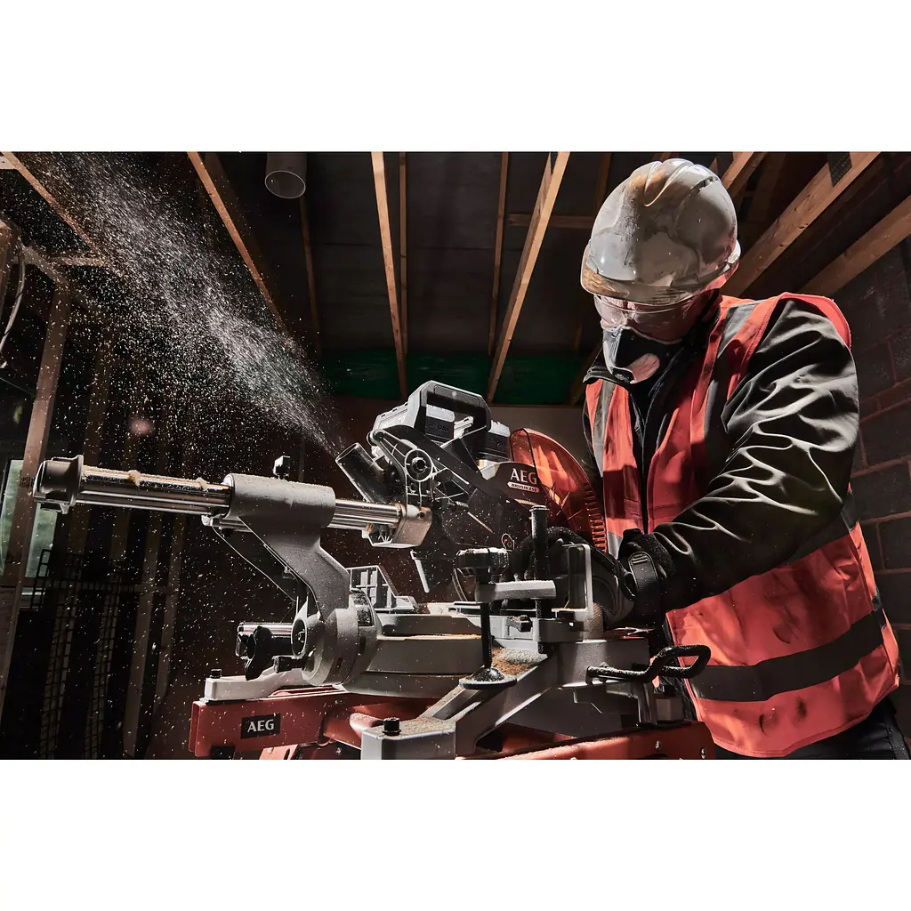 Пила торцовочная AEG бесщеточная аккумуляторная Li-Ion 18 В (BPS18-254BL-0) - фото 3