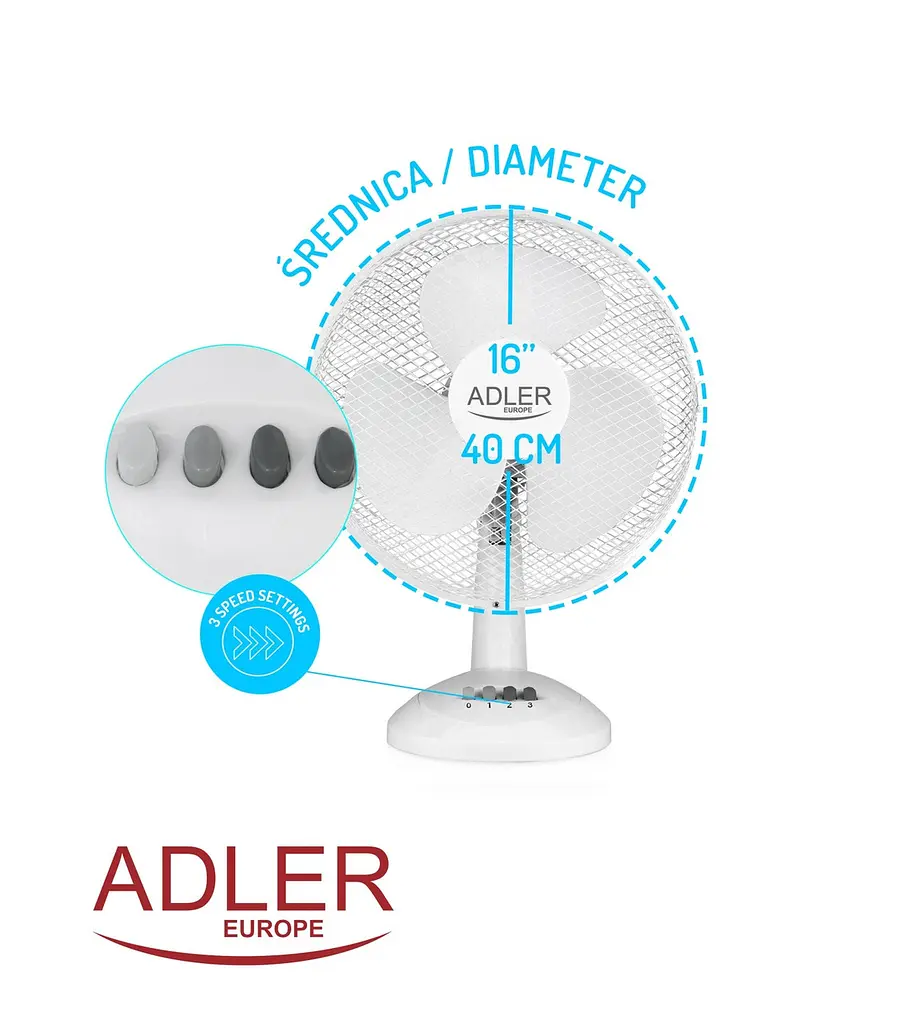 Вентилятор Adler AD 7304 - фото 4