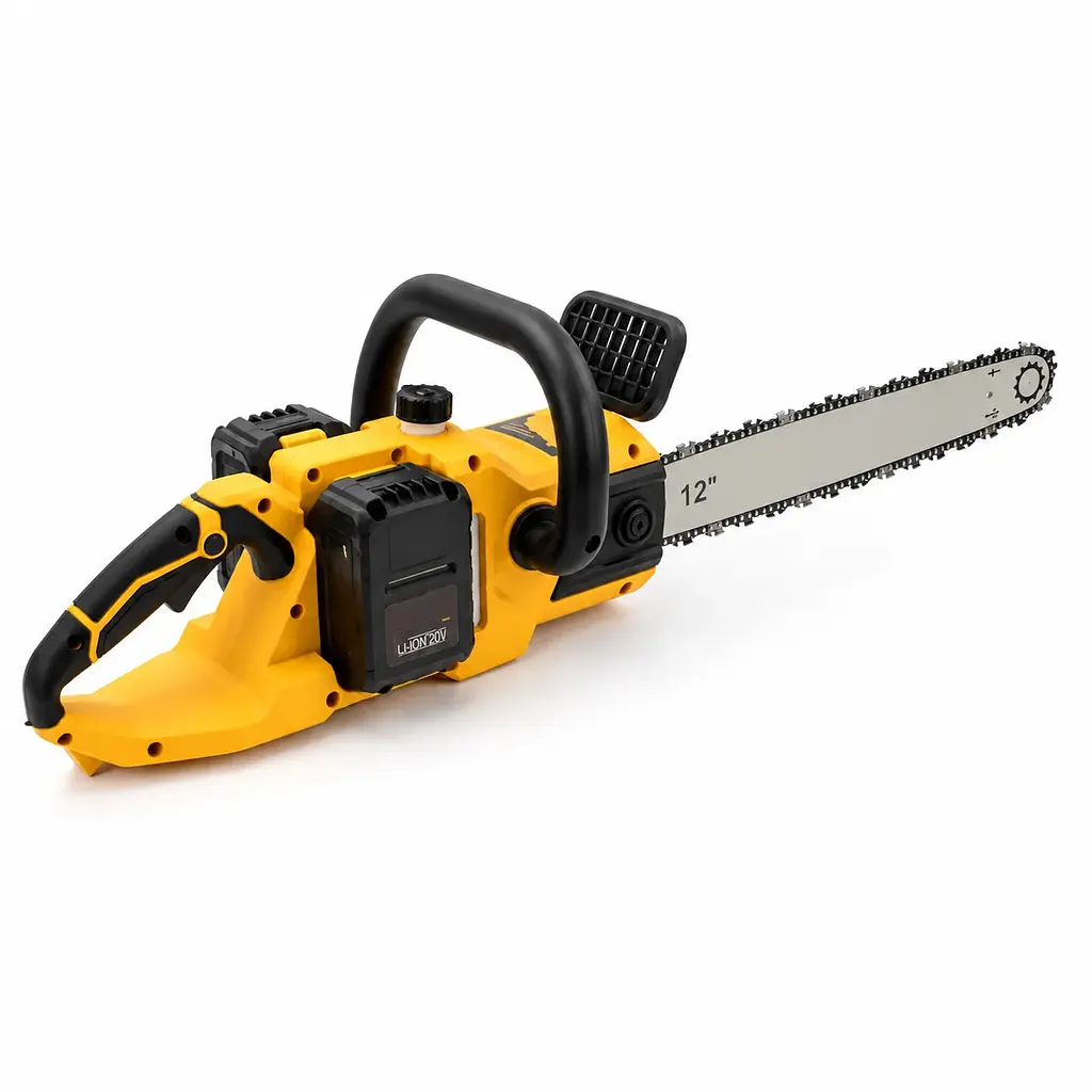 Акумуляторна ланцюгова пила Electric Saw DT-1291 16" з 2 акумуляторами жовта - фото 2
