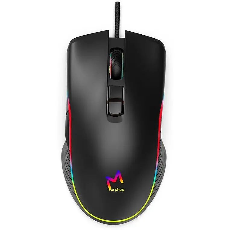 Мышь Aikun Optical Gaming Mouse Backlight GX66 7200DPI проводная черная - фото 3