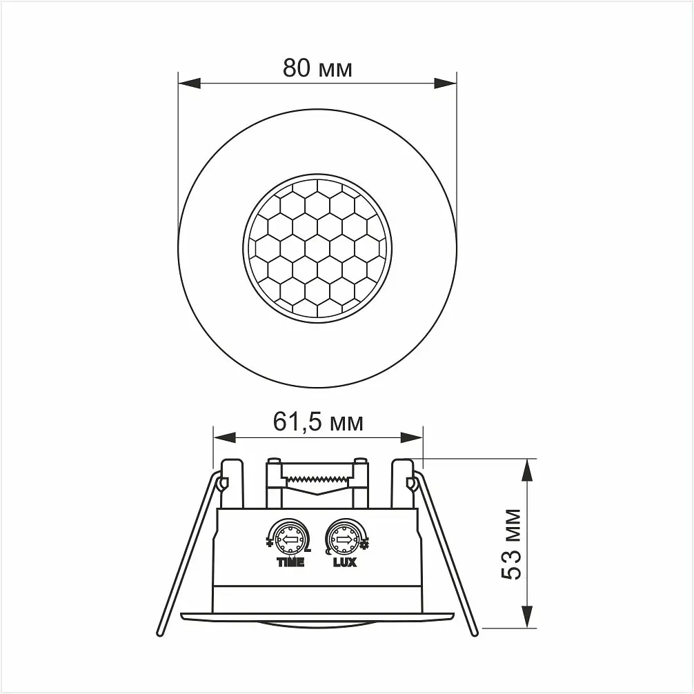 Датчик движения и освещенности Videx 220V 1200W инфракрасный белый (VL-SPR17W) - фото 3