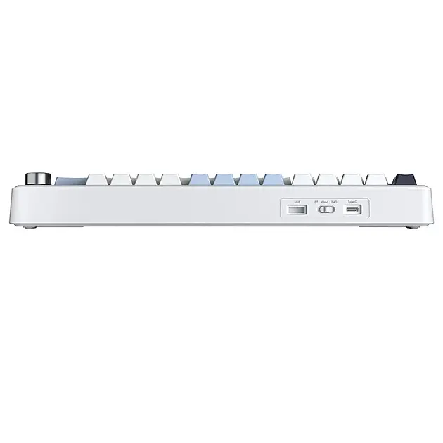 Ігрова механічна клавіатура Aula F75 Max / Три режими підключення / LEOBOG Reaper Switch / Біла - фото 7