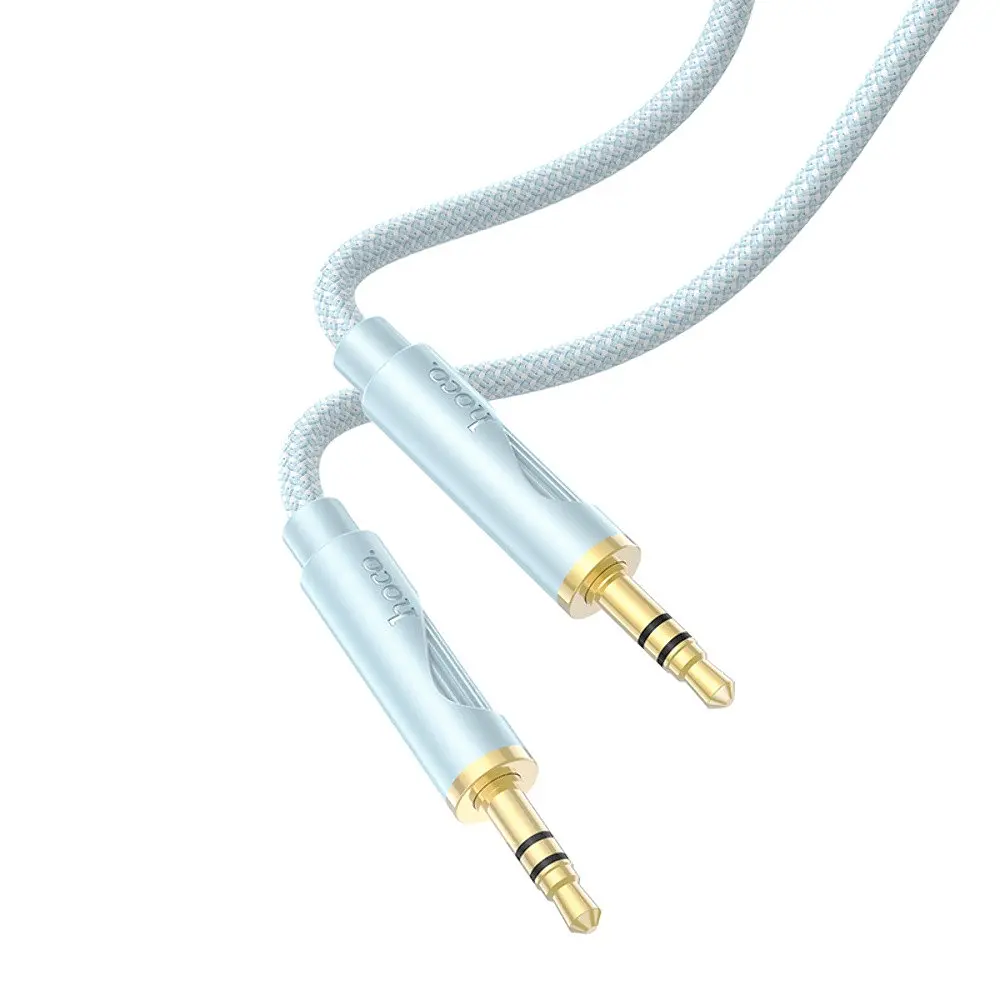 AUX кабель Hoco UPA30 Jack 3.5 to Jack 3.5 1 м синій - фото 2