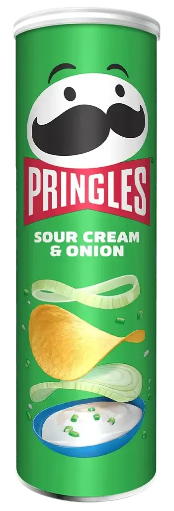 Чіпси Pringles Sour Cream&Onion сметана та цибуля 165 г.