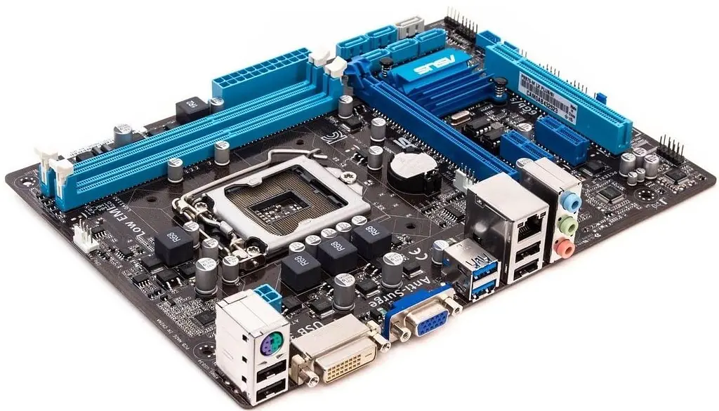 Материнская плата ASUS P8B75-M LX (P8B75-M LX) (Socket 1155, Intel B75, Micro-ATX) Б/у - фото 2