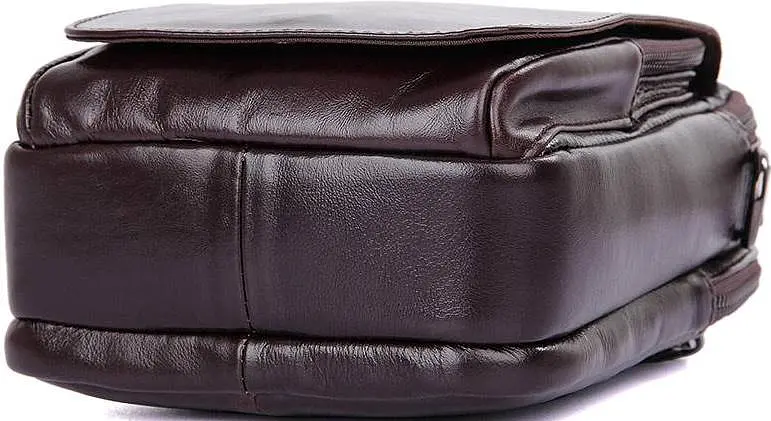 Сумка кожаная мужская Vintage 16х22х6 см sum0012599 - фото 4