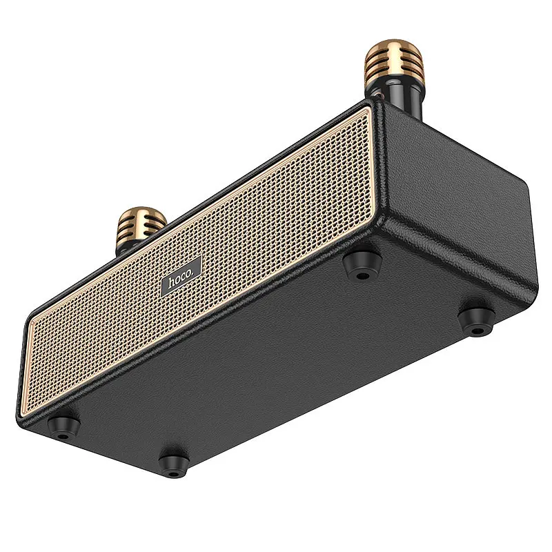 Bluetooth Колонка Hoco BS63 Graceful + два мікрофона Black - фото 4